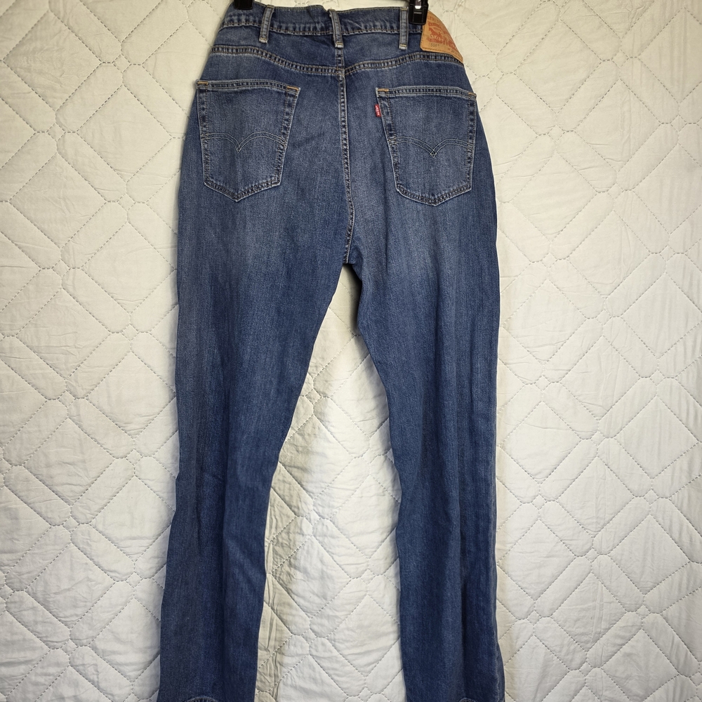 Levis 514 Jeans Mens 38x32 Blue Denim Cotton Straight Button